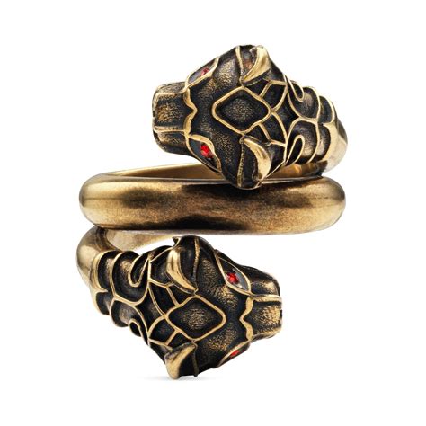 gucci bague double tigre|gucci tiger clothing.